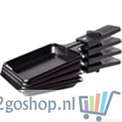 Princess Gourmetstel 162810 - Raclette Steengrill Party – 4 personen – 21 x 21 cm - Regelbare thermostaat - 600W