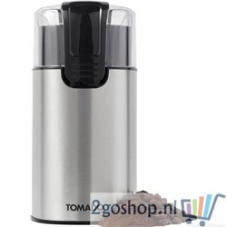 TCG1503S - Koffiemolen - 60 gr koffiebonen - 2 RVS messen - RVS