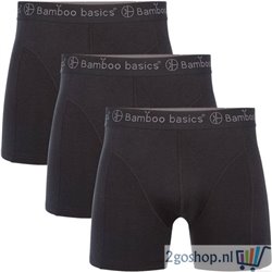Bamboo Basics - 3-Pack Heren Bamboe Boxershorts Rico – Zwart - Maat S