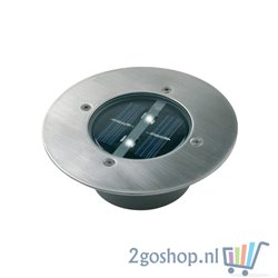 Solar Grondspot 2 LED Rond