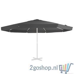 Vervangingsdoek voor parasol 500 cm antracietkleurig