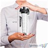 TravelMore Waterfles met Fruit Infuser - 100% BPA Vrij - Zwart - 900ML