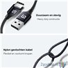 LifeGoods USB-C Data- en Laadkabel - 2.4A Snellader Kabel - Type C naar USB-A - 2 Meter