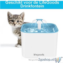 LifeGoods Drinkfontein Filters - Navulling Set - Voor Kat/Hond - 6 St.