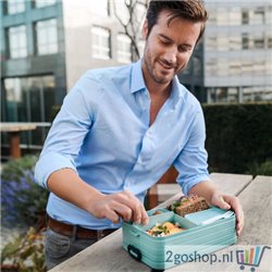 Mepal Bento Take a Break Lunchbox - 1.5 l - Nordic green